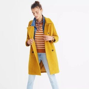 Bouclé Double-Breasted Coat Madewell xxs